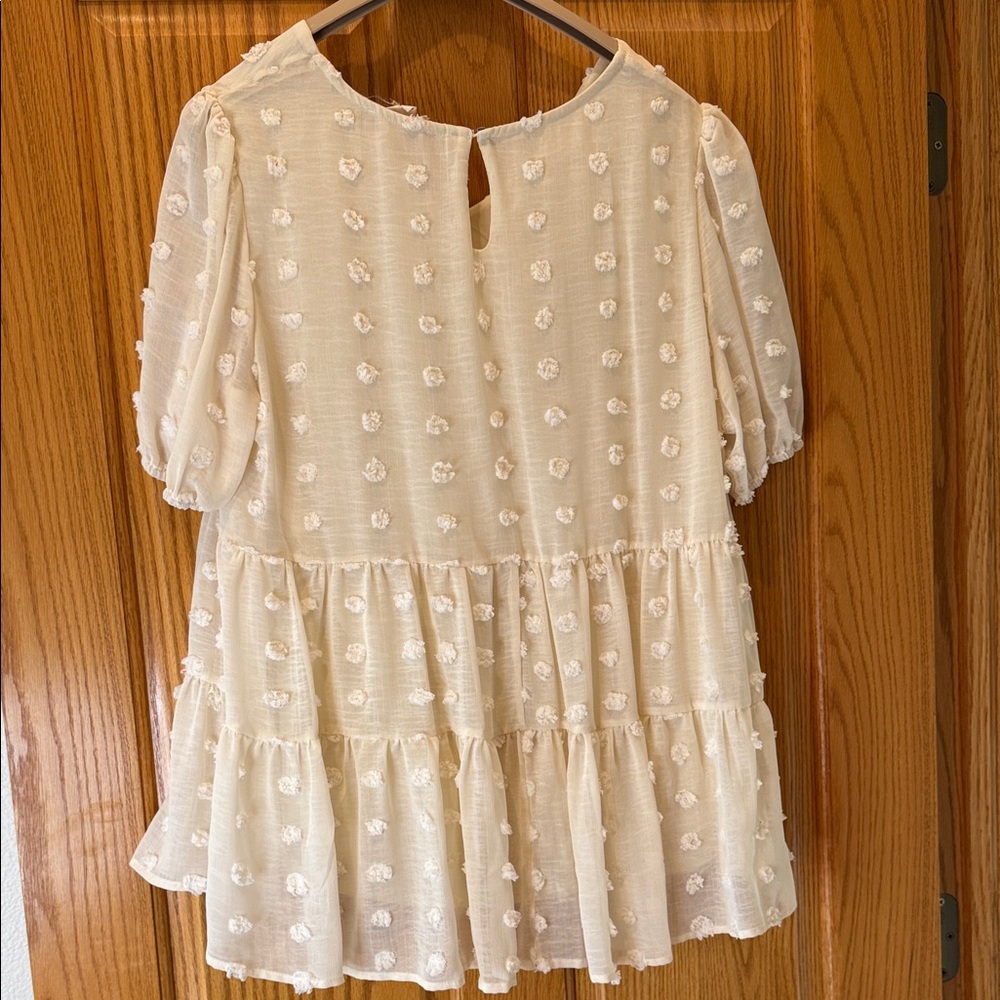 Vanilla Bay Cream Textured Blouse - Picture 2 of 3